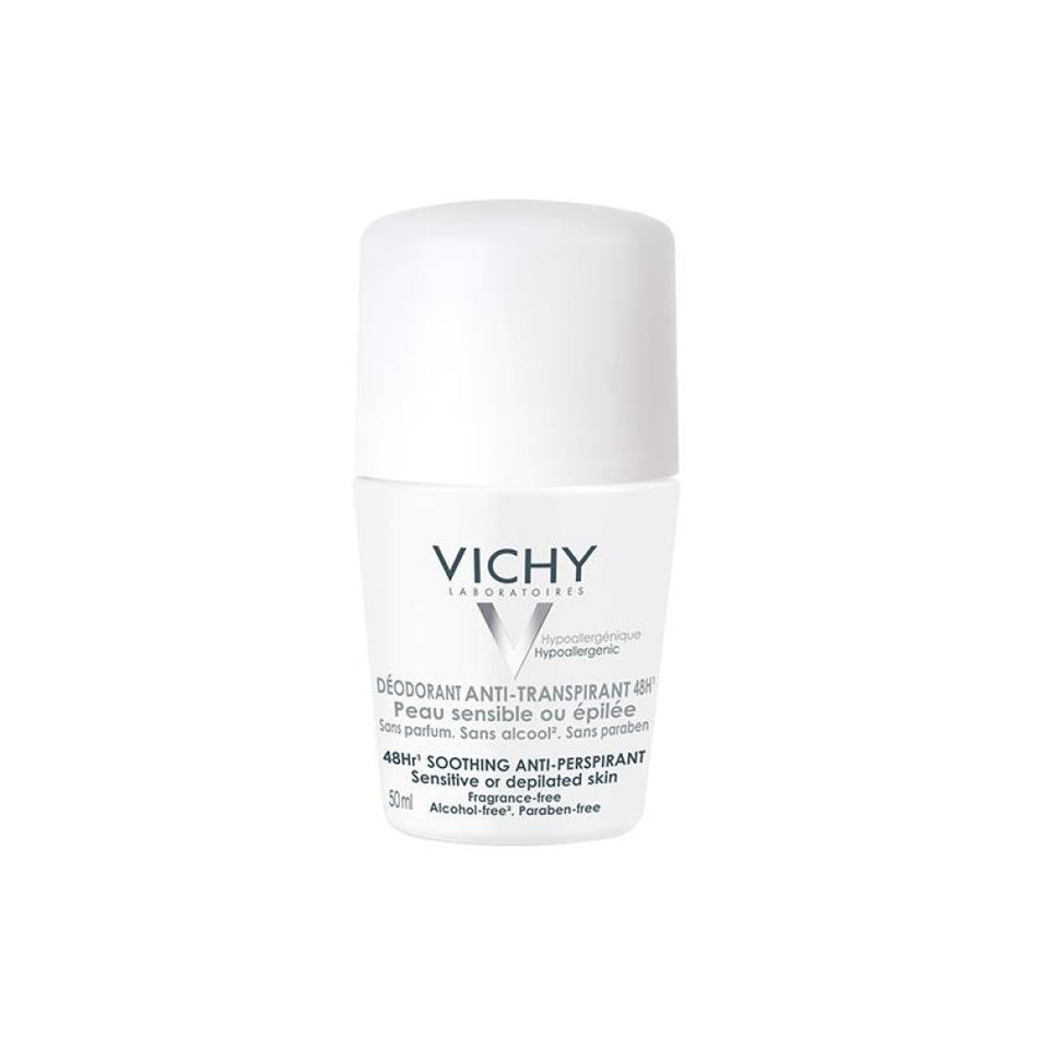 Vichy 48 Hours Anti Perspirant Deodorant For Sensitive Skin, 50 ml