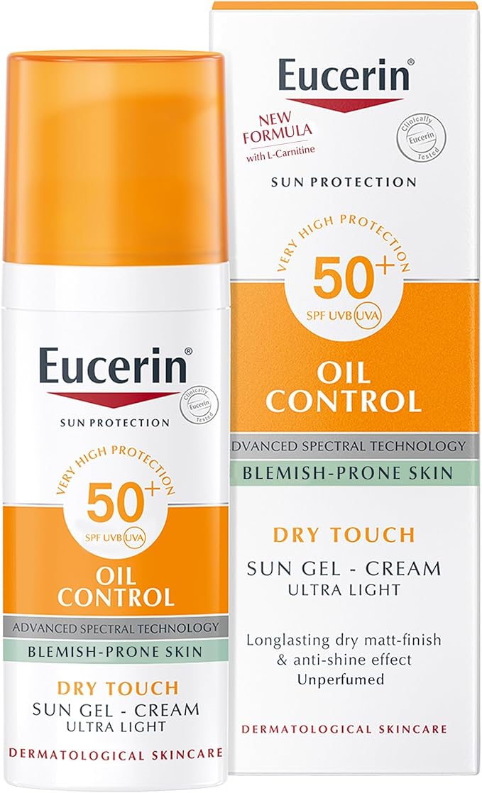 Eucerin Sun Oil Control Dry Touch Gel Cream Ultra Light SPF50+, 50 ml