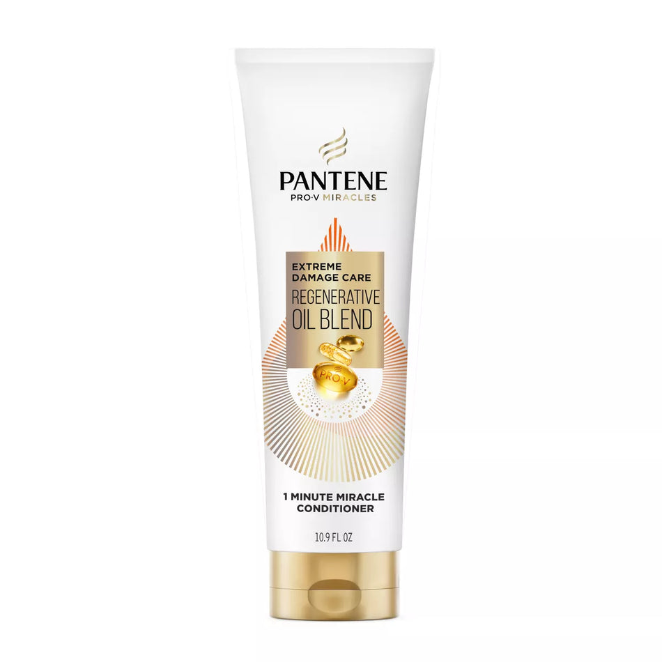 Pantene Pro-V Miracles Conditioner, Extreme Damage Care, Regenerative Oil Blend, 10.9 Fl. Oz.